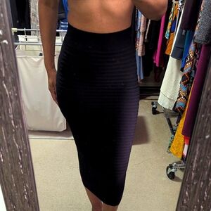 Zara Black Midi Skirt